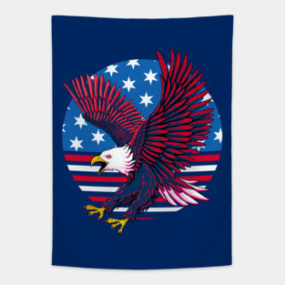 American Eagle Flag Tapestry
