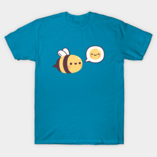 Cute Bee Be Happy Emoji Doodle T-Shirt