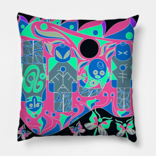 galactic soccer brick atlante boys board ecopop in mandala wallpaper 5 Pillow