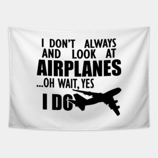 Airplane - I don't always and look at airplanes oh wait, yes I do Tapestry