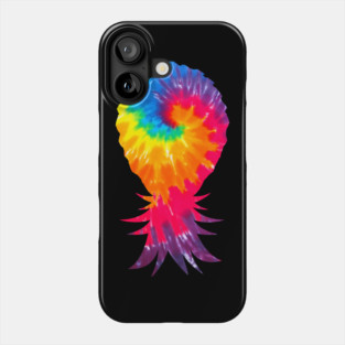 Colorful Swinger Upside Down Tie Dye Pineapple Phone Case