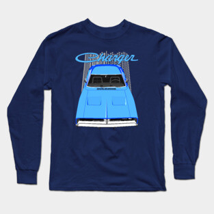 Charger 69 - Blue Long Sleeve T-Shirt