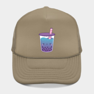 Cute Galaxy Butterfly Pea Flower Boba Tea Hat
