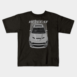 Charger Hellcat - Grey Kids T-Shirt