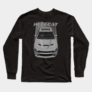 Charger Hellcat - Grey Long Sleeve T-Shirt