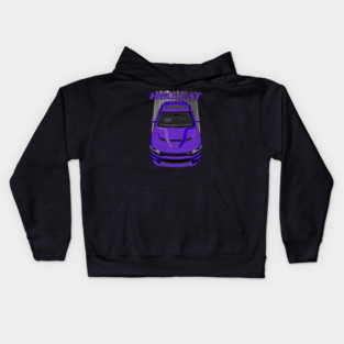 Charger Hellcat - Purple Kids Hoodie
