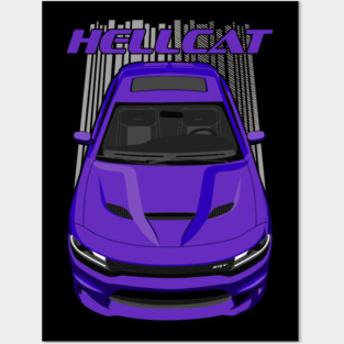 Charger Hellcat - Purple Posters and Art