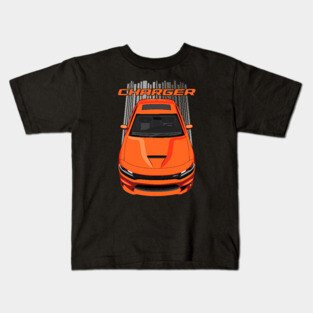 Charger - Orange Kids T-Shirt