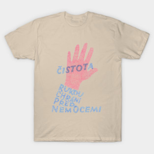 Vintage 60s Czech čistota Mid Century Artwork T-Shirt