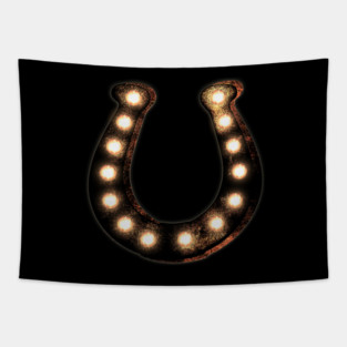 Marquee Horseshoe Tapestry