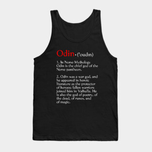Odin Viking God of War Tank Top