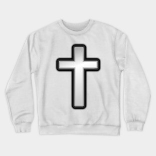 Black and White Cross Crewneck Sweatshirt