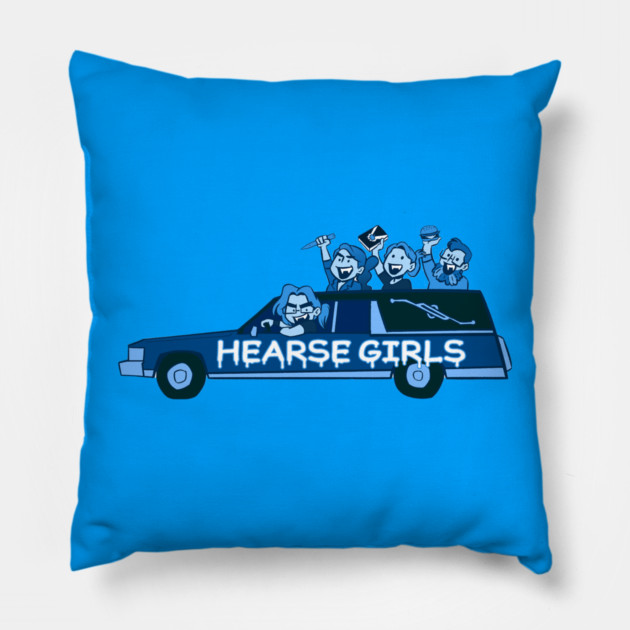 Hearse Girls Pillow by Horse Girls