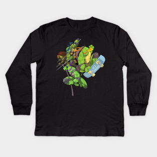 Ninja Turtle Power (V3) Kids Long Sleeve T-Shirt