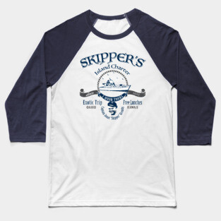 Skipper's Island Charter 3 Hour Tour Lts Baseball T-Shirt