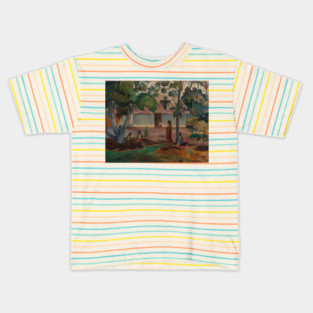 The Large Tree by Paul Gauguin Kids T-Shirt
