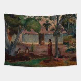 The Large Tree by Paul Gauguin Tapestry