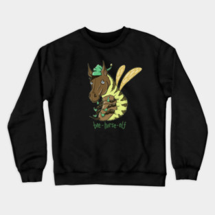 bee-horse-elf Crewneck Sweatshirt