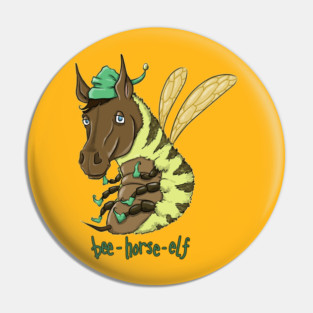 bee-horse-elf Pin