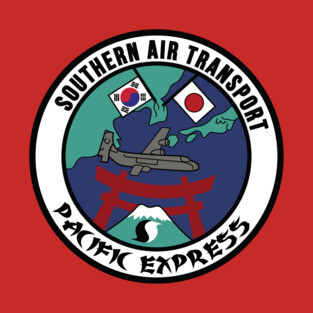 The PARANOIA CIA Airlines Collection: Southern Air Transport: Pacific Express T-Shirt