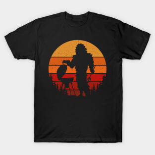 Retro Bigfoot Cooking T-Shirt