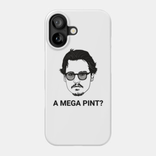 a mega pint meme justice for johnny Phone Case