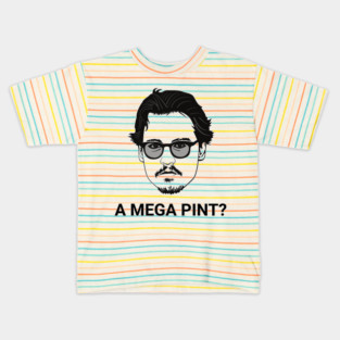 a mega pint meme justice for johnny Kids T-Shirt