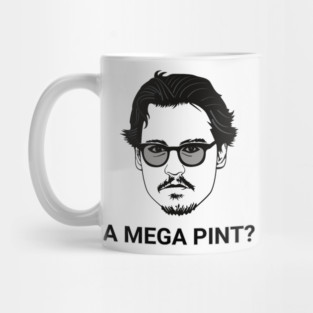 a mega pint meme justice for johnny Mug