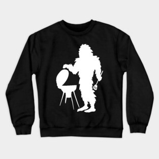 Funny Bigfoot Cooking Chef Crewneck Sweatshirt