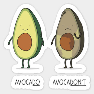 Eat your avocado right! Sticker