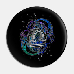 Libra Zodiac Sign Air Element Pin