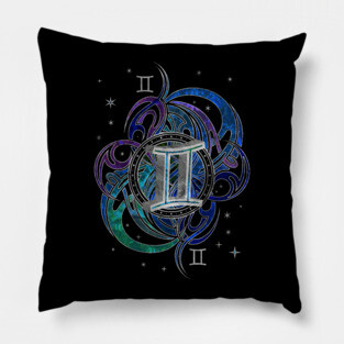 Gemini Zodiac Sign Air Element Pillow