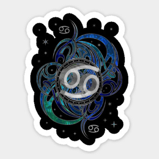 Cancer Zodiac Sign Water element Sticker