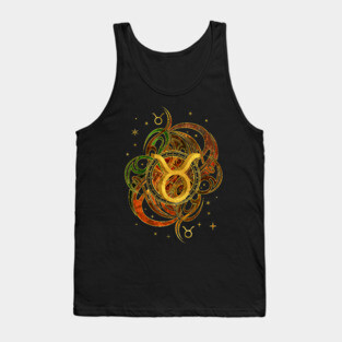 Taurus Zodiac Sign Earth element Tank Top