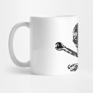 Vintage Skull and Bones - Skull and Cross Bones - Crossed Bones Vintage Rustic Gothic Punk Mug