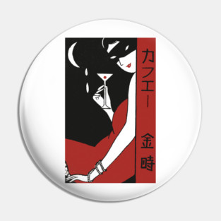 Japanese Art Nouveau --- Vintage Aesthetic Pin