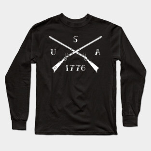 Flintlock Muzzleloader USA 1776 Long Sleeve T-Shirt