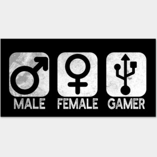 Gamer Shirt Symbol Posters and Art