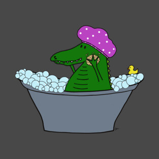 Scrubba Dub Dub -An Alligator in the Tub T-Shirt