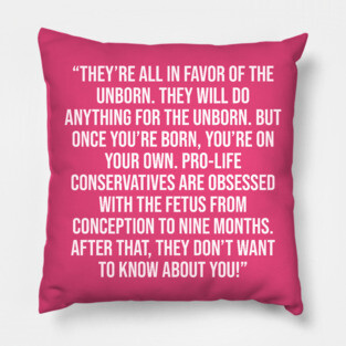 George Carlin Quote Pillow