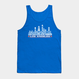 Los Angeles Baseball Team All Time Legends, Los Angeles City Skyline Tank Top