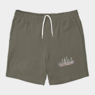 Los Angeles Baseball Team All Time Legends, Los Angeles City Skyline Shorts