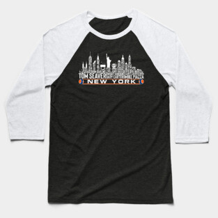 New York Baseball Team All Time Legends, New York City Skyline Baseball T-Shirt