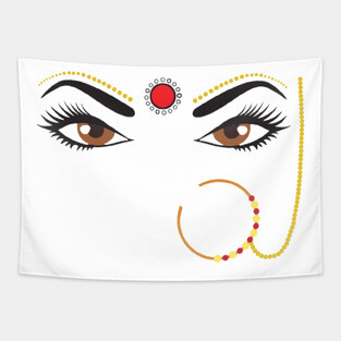 Bindhi Indian Desi Culture Girly traditional Nose Ring Pin Tapestry