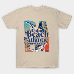 Palm Beach Atlantic University West Palm Beach Florida Swordfish Design T-Shirt