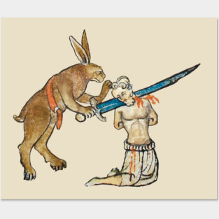 Medieval Murder Rabbit Posters and Art
