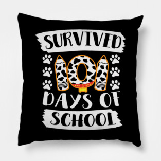 Survived 101 Days of School Last Day Of School Gift For Students Teachers Pillow