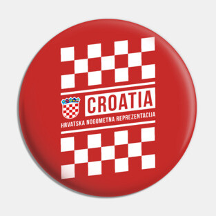 Croatia National Team Checkered Home Jersey Style Pin
