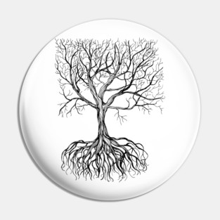 Bare tree with root Pin