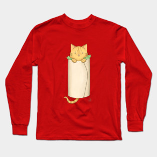 Burrito Cat Long Sleeve T-Shirt